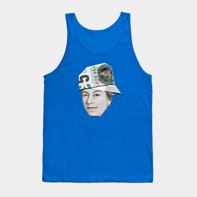 QUEEN ELIZABETH / MONEY ORIGAMI Tank Top by yosuke